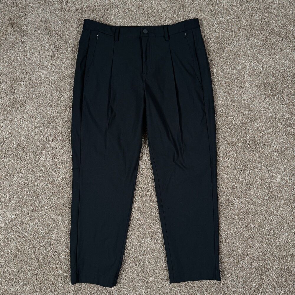 Rhone Commuter Pants Men’s Size 34 Black Stretch Dress Casual Performance